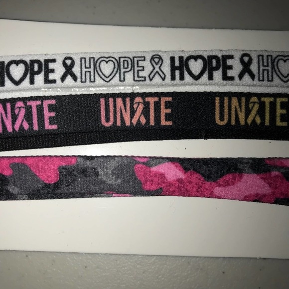 BREAST CANCER AWARENESS 3PK ELASTIC HEADBANDS - Picture 3 of 3